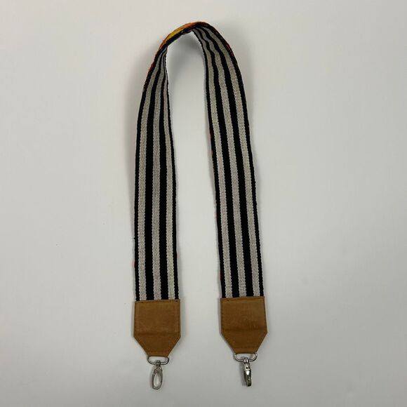 Hiptipico Hand-Embroidered Camera / Bag Strap - Orange - Picture 3 of 12